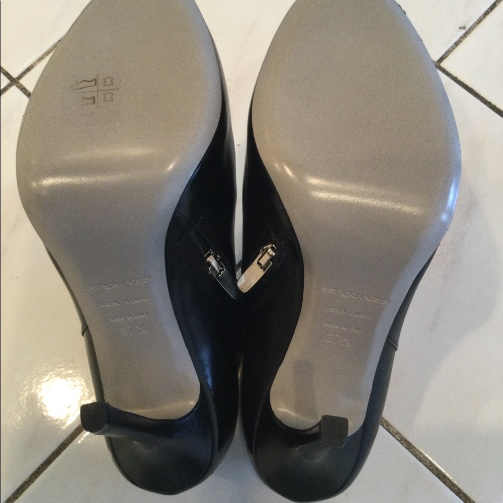 SERGIO ROSSI Platform Ankle Booties Size 37.5 - Picture 4 of 5